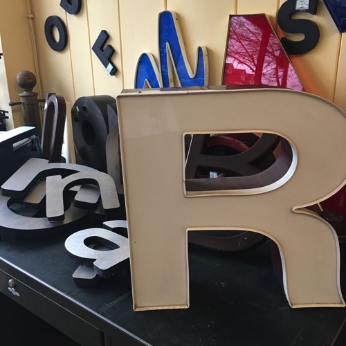 Iconic Sign Letters in Many Shapes and Materials